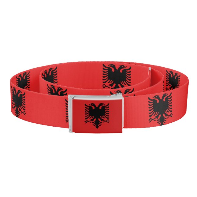Patriotic Belt with flag of Albania (Coil)