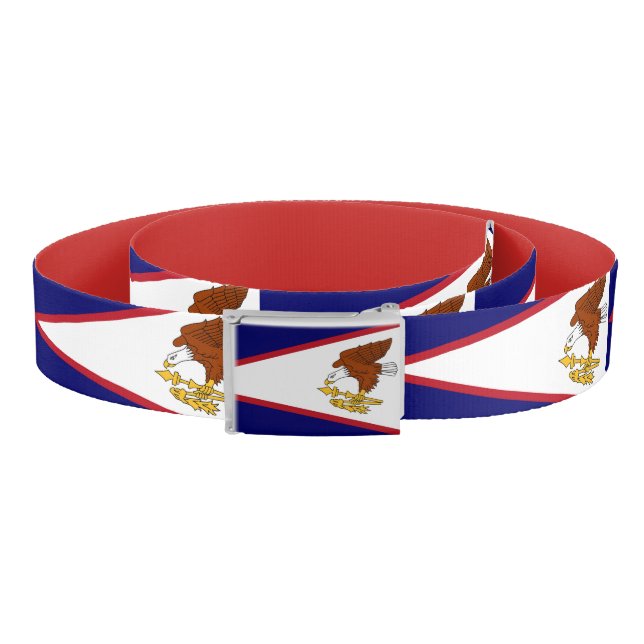 Patriotic Belt with flag of American Samoa (Coil)