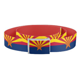Patriotic Belt with flag of Arizona, U.S.A.