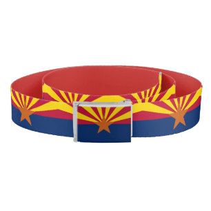 Patriotic Belt with flag of Arizona, U.S.A.