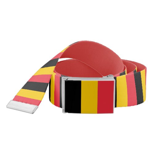 Patriotic Belt with flag of Belgium