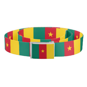 Patriotic Belt with flag of Cameroon