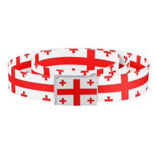 Patriotic Belt with flag of Georgia