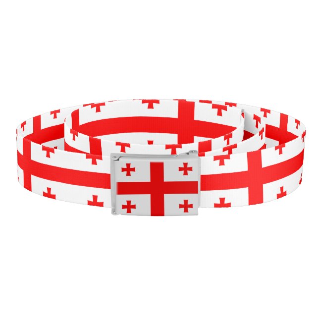 Patriotic Belt with flag of Georgia (Coil)