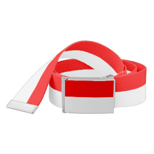 Patriotic Belt with flag of Indonesia