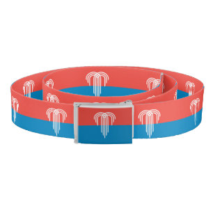 Patriotic Belt with flag of Kansas City, Missouri