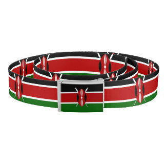 Patriotic Belt with flag of Kenya