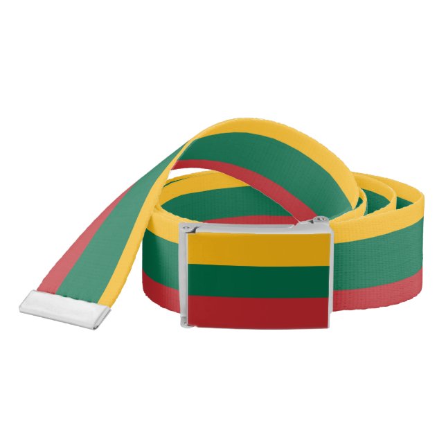 Patriotic Belt with flag of Lithuania (Snake)