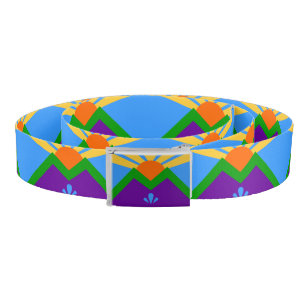 Patriotic Belt with flag of Manitou Springs, USA