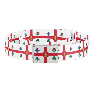 Patriotic Belt with flag of Montreal, Canada
