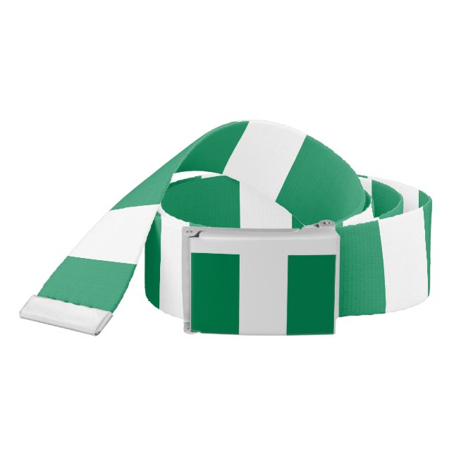 Patriotic Belt with flag of Nigeria (Snake)