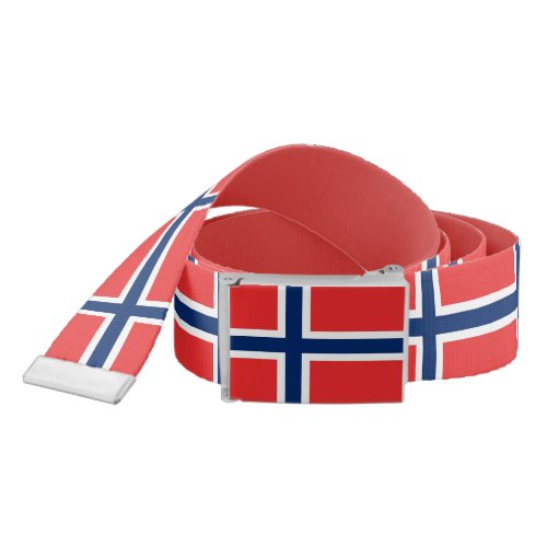 Patriotic Belt with flag of Norway