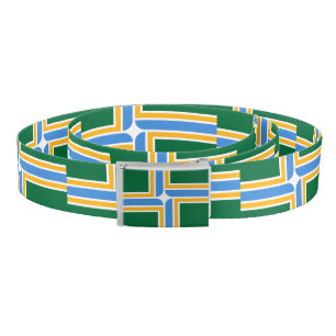 Patriotic Belt with flag of Portland, U.S.A.