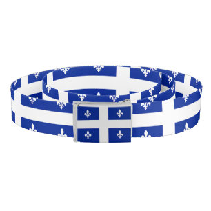 Patriotic Belt with flag of Quebec, Canada