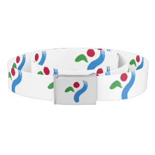 Patriotic Belt with flag of Seoul, South Korea