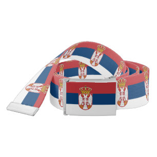 Patriotic Belt with flag of Serbia