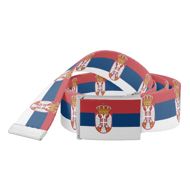 Patriotic Belt with flag of Serbia (Snake)