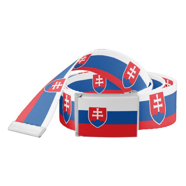 Patriotic Belt with flag of Slovakia (Snake)
