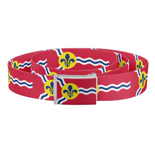 Patriotic Belt with flag of St. Louis, Missouri