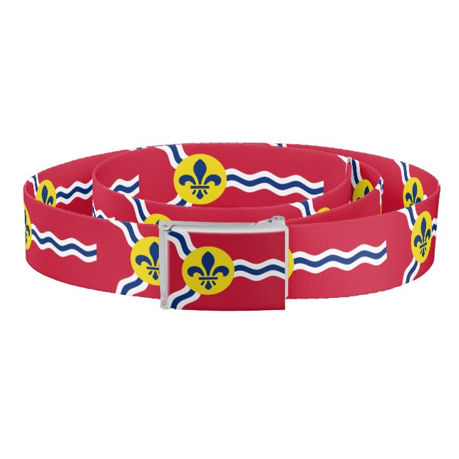Patriotic Belt with flag of St. Louis, Missouri (Coil)