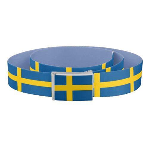 Patriotic Belt with flag of Sweden