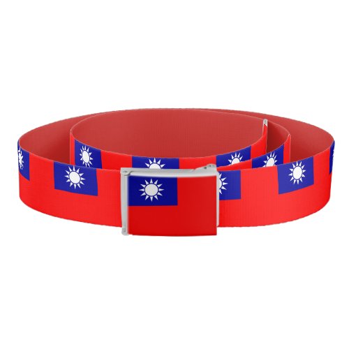 Patriotic Belt with flag of Taiwan