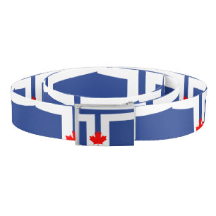 Patriotic Belt with flag of Toronto, Canada