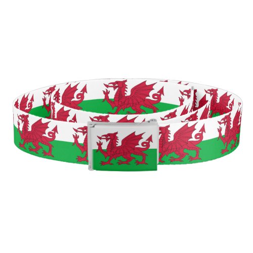 Patriotic Belt with flag of Wales