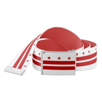 Patriotic Belt with flag of Washington DC | Zazzle