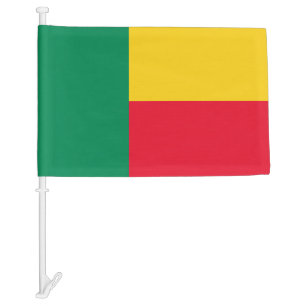 Patriotic Benin Car Flag
