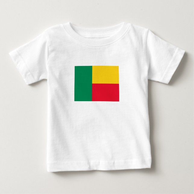 Patriotic Benin Flag Baby T-Shirt (Front)