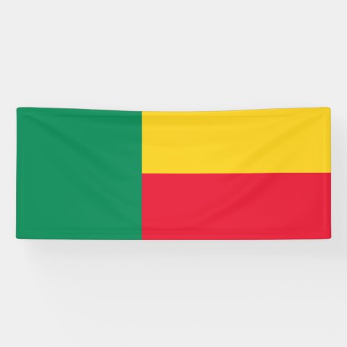 Patriotic Benin Flag Banner