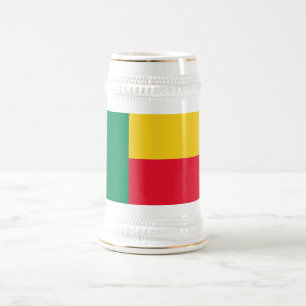 Patriotic Benin Flag Beer Stein
