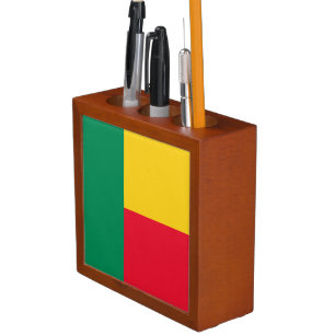 Patriotic Benin Flag Desk Organizer