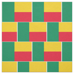 Patriotic Benin Flag Fabric