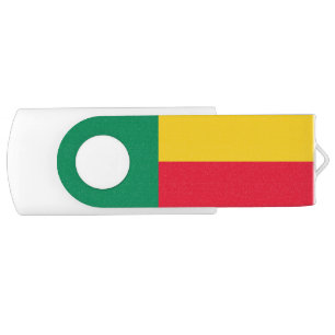 Patriotic Benin Flag Flash Drive