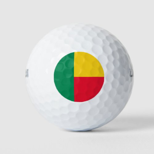 Patriotic Benin Flag Golf Balls