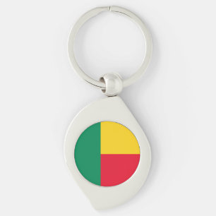 Patriotic Benin Flag Keychain