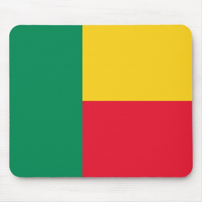 Patriotic Benin Flag Mouse Pad (Front)