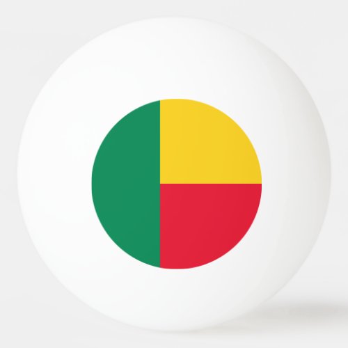 Patriotic Benin Flag Ping Pong Ball
