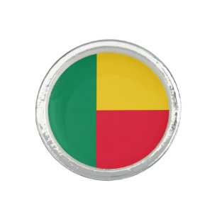 Patriotic Benin Flag Ring