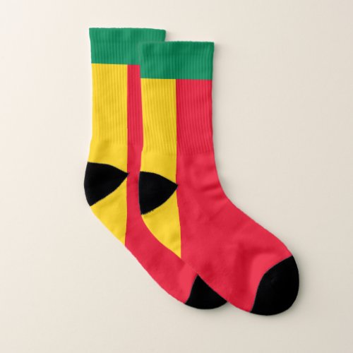 Patriotic Benin Flag Socks