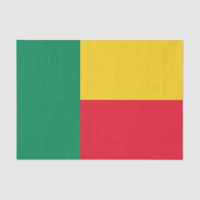 Patriotic Benin Flag Tissue Paper (Front)
