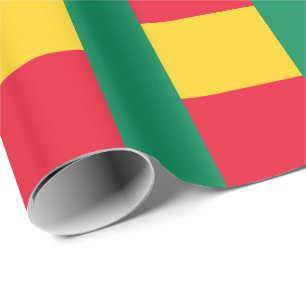 Patriotic Benin Flag Wrapping Paper