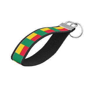 Patriotic Benin Flag Wrist Keychain