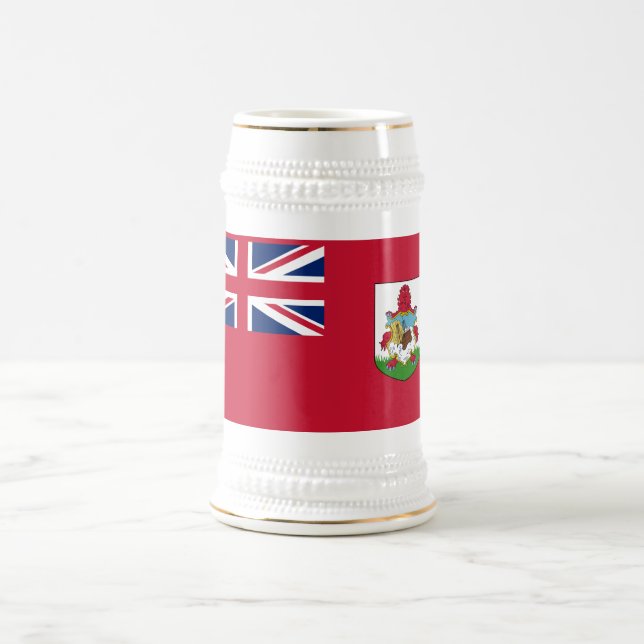 Patriotic Bermuda Flag Beer Stein (Center)