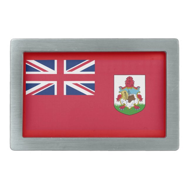 Patriotic Bermuda Flag Belt Buckle (Front)