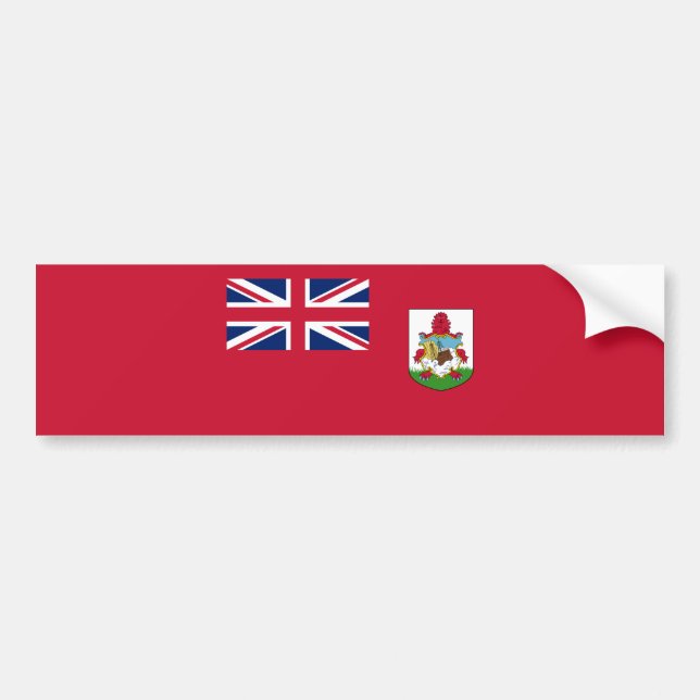 Patriotic Bermuda Flag Bumper Sticker (Front)