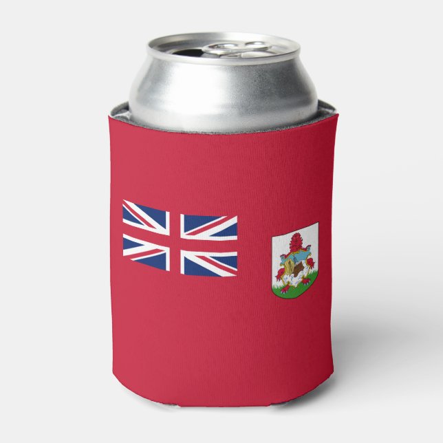 Patriotic Bermuda Flag Can Cooler (Can Front)