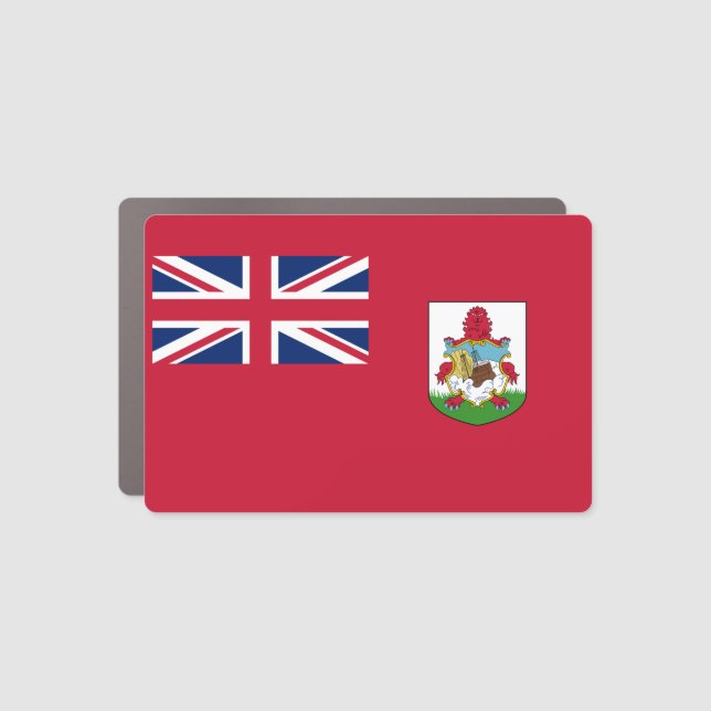 Patriotic Bermuda Flag Car Magnet (Front)